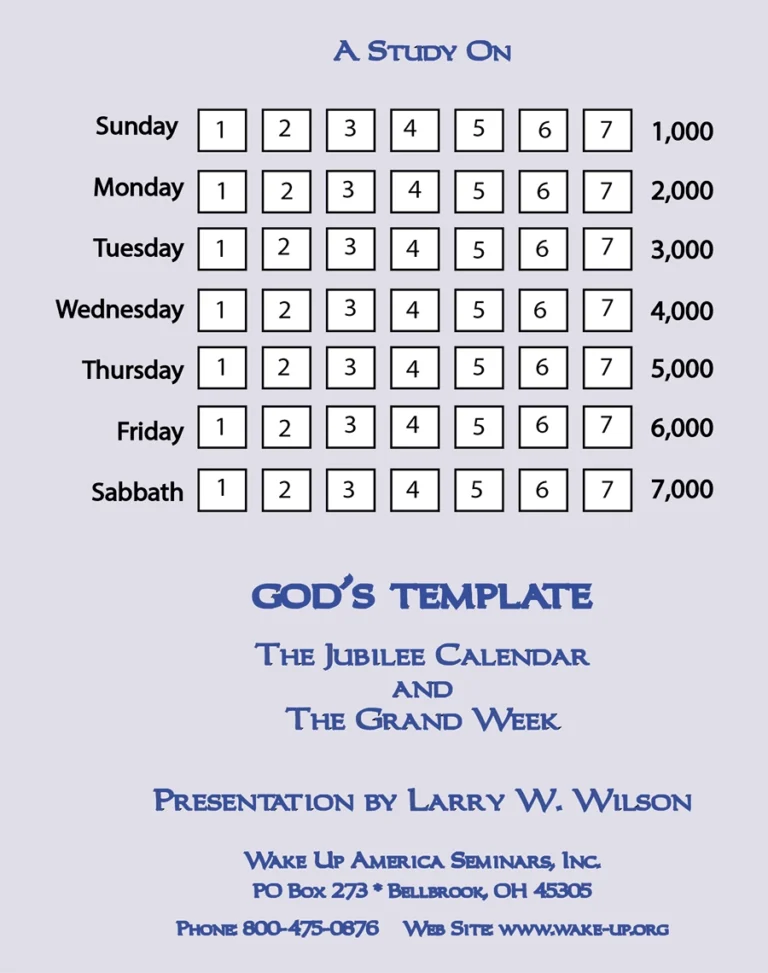 Jubilee Calendar & The Grand Week 