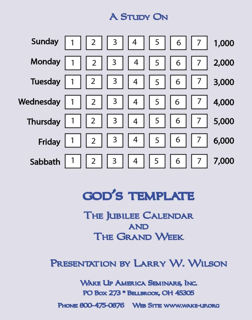 Jubilee Calendar & The Grand Week 